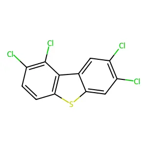 1,2,7,8-Tetrachlorodibenzothiophene structure