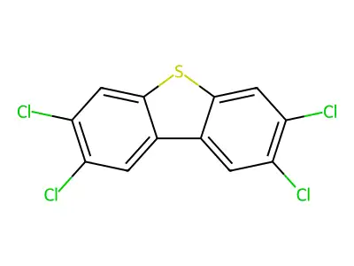 Dibenzothiophene, 2,3,7,8-tetrachloro- structure