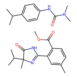 Methyl (methyl 3-(((((4-methoxy-6-methyl-1,3,5-triazin-2-yl)amino)carbonyl)amino)sulfonyl)-2-thiophenecarboxylate structure