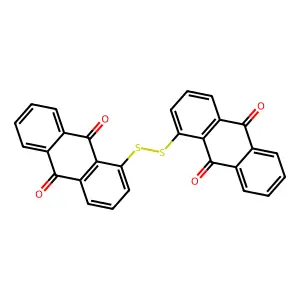 9,10-Anthracenedione, 1,1'-dithiobis- structure