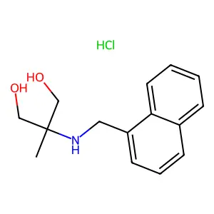 1,3-Propanediol, 2-methyl-2-((1-naphthalenylmethyl)amino)-, hydrochloride structure