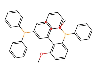 (S)-(-)-2,2'-Bis(diphenylphosphino)-6,6'-dimethoxy-1,1'-biphenyl structure