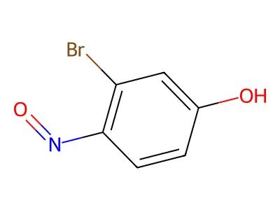 3-Bromo-4-nitrosophenol structure