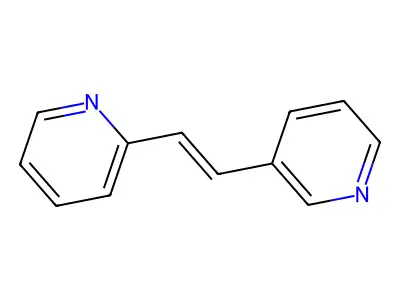 (E)-2-[2-(3-pyridyl)vinyl]pyridine structure