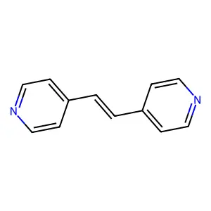Pyridine, 4,4'-(1,2-ethenediyl)bis- structure