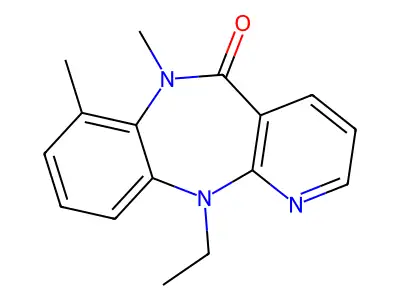 N11-Ethyl-7,N6-dimethyl-6,11-dihydro-5H-pyrido(2,3-b)(1,5)benzodiazepin-5-one structure
