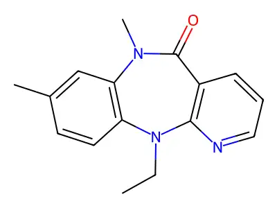 N11-Ethyl-8,N6-dimethyl-6,11-dihydro-5H-pyrido(2,3-b)(1,5)benzodiazepin-5-one structure
