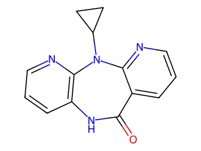 N11-Cyclopropyl-5,11-dihydro-6H-dipyrido(3,2-b:2',3'-e)(1,4)diazepin-6-one structure