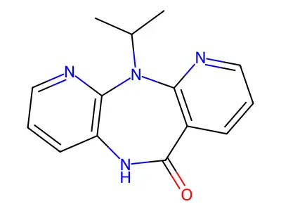 N11-Isopropyl-5,11-dihydro-6H-dipyrido(3,2-b:2',3'-e)(1,4)diazepin-6-one structure