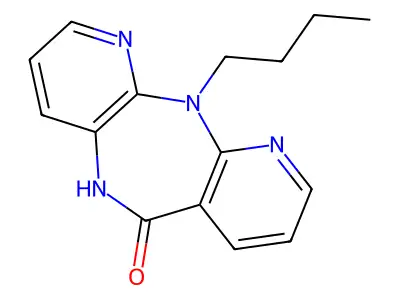 N11-Butyl-5,11-dihydro-6H-dipyrido[3,2-b:2',3'-e][1,4]diazepin-6-one structure