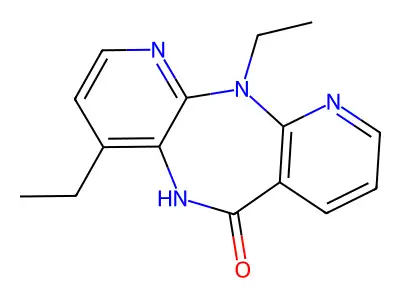 4,N11-Diethyl-5,11-dihydro-6H-dipyrido(3,2-b:2',3'-e)(1,4)diazepin-6-one structure