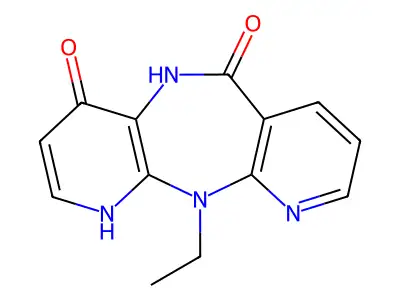 N11-Ethyl-4-hydroxy-5,11-dihydro-6H-dipyrido(3,2-b:2',3'-e)(1,4)diazepin-6-one structure