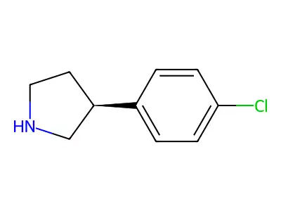 3-(4-Chlorophenyl)pyrrolidine structure