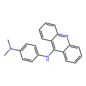 N4-9-Acridinyl-N1,N1-dimethyl-1,4-benzenediamine structure