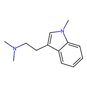 1-methyl-N,N-dimethyltryptamine structure