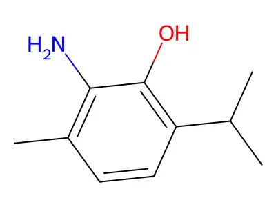 2-Amino-6-isopropyl-3-methylphenol structure