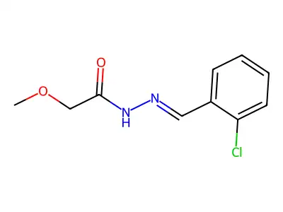 N-[(2-chlorophenyl)methylideneamino]-2-methoxyacetamide structure