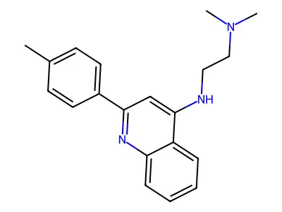 1,2-Ethanediamine, N,N-dimethyl-N'-(2-(4-methylphenyl)-4-quinolinyl)- structure