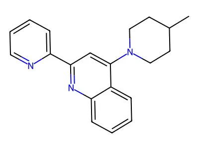 4-(4-Methylpiperidin-1-yl)-2-(pyridin-2-yl)quinoline structure