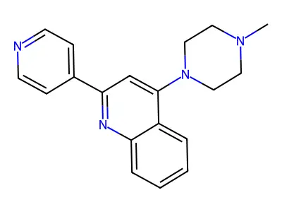4-(4-Methylpiperazino)-2-(4-pyridyl)quinoline structure