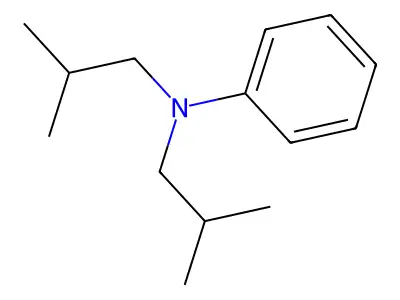 N,N-bis(2-methylpropyl)aniline structure