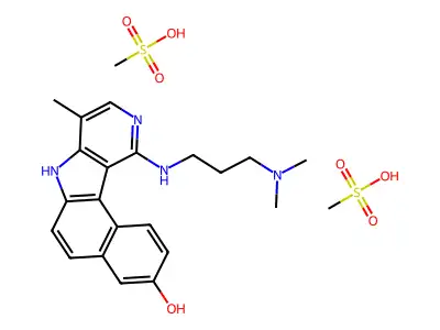Intoplicine dimesylate structure