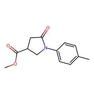 Methyl 1-(4-methylphenyl)-5-oxopyrrolidine-3-carboxylate structure