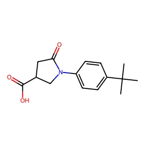 1-(4-Tert-butylphenyl)-5-oxopyrrolidine-3-carboxylic acid structure