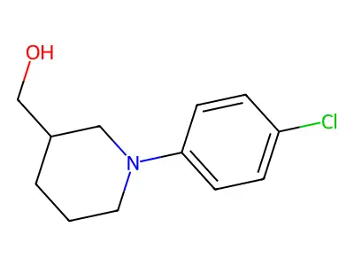 [1-(4-Chlorophenyl)piperidin-3-yl]methanol structure