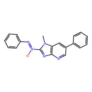 2-(Phenylazoxy)-1-methyl-6-phenylimidazo(4,5-b)pyridine structure