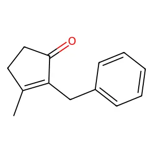 2-Cyclopenten-1-one, 3-methyl-2-(phenylmethyl)- structure