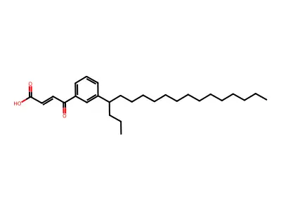 4-(3-Octadecan-4-ylphenyl)-4-oxobut-2-enoic acid structure