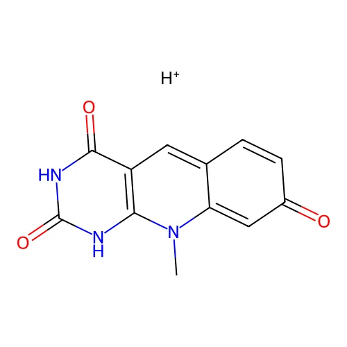 8-Hydroxy-5-deazaisoalloxazine structure