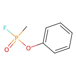 Phenyl methylphosphonofluoridate structure