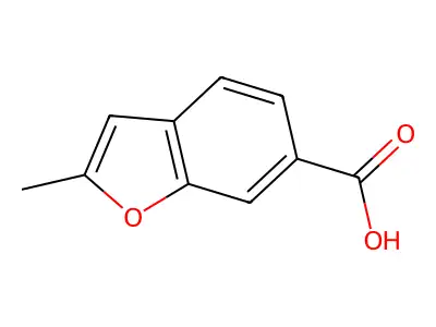 2-Methyl-1-benzofuran-6-carboxylic acid structure
