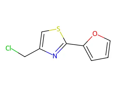4-(Chloromethyl)-2-(2-furyl)-1,3-thiazole structure