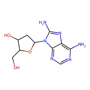 8-Amino-2'-deoxyadenosine structure