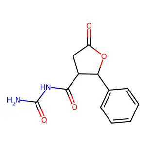 Urea, (tetrahydro-5-oxo-2-phenyl-3-furoyl)- structure