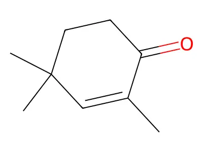 2,4,4-Trimethylcyclohex-2-en-1-one structure