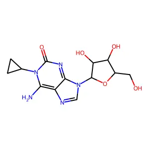 1-Cyclopropylisoguanosine structure