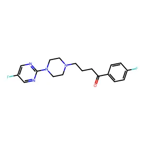 1-(4-Fluorophenyl)-4-(4-(5-fluoro-2-pyrimidinyl)-1-piperazinyl)butan-1-one structure