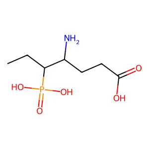 4-Amino-5-phosphonoheptanoic acid structure