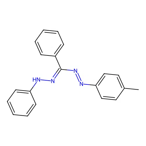 3,5-Diphenyl-1-(p-tolyl)formazan structure