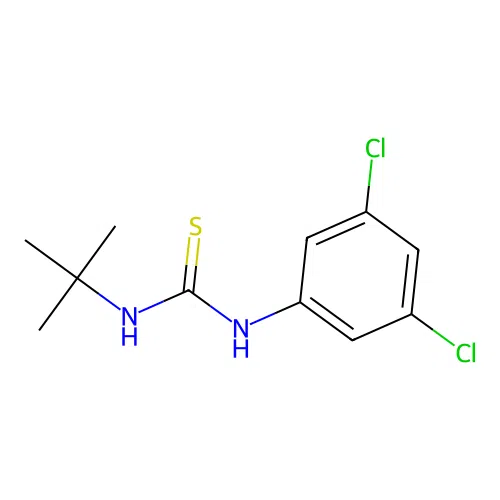 N-t-butyl-N'-(3,5-dichlorophenyl)thiourea structure