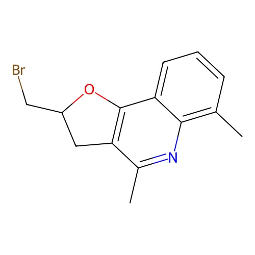 2-(Bromomethyl)-4,6-dimethyl-2,3-dihydrofuro[3,2-c]quinoline structure
