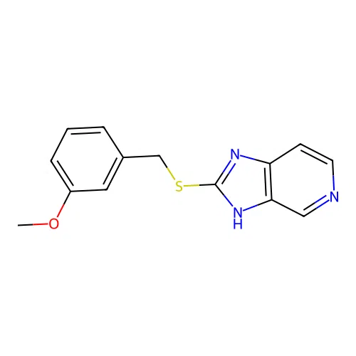 2-[(3-methoxybenzyl)thio]-3H-imidazo[4,5-c]pyridine structure