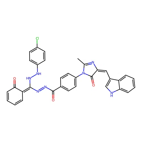 C33H24ClN7O3 structure