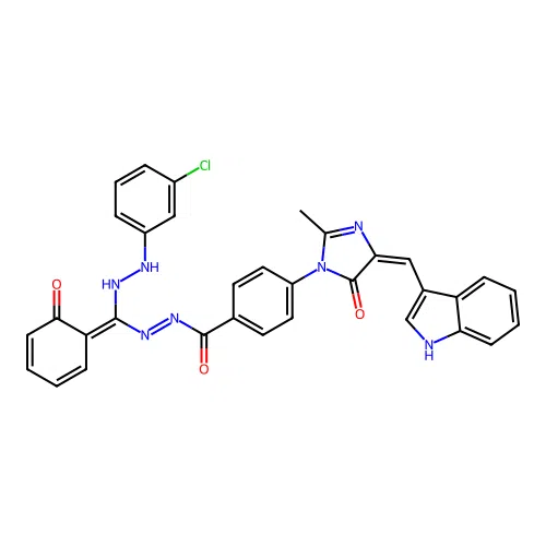 C33-H24-Cl-N7-O3 structure