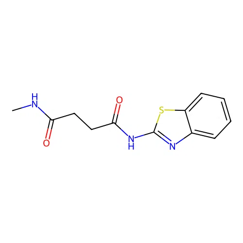 N-(1,3-benzothiazol-2-yl)-N'-methylbutanediamide structure