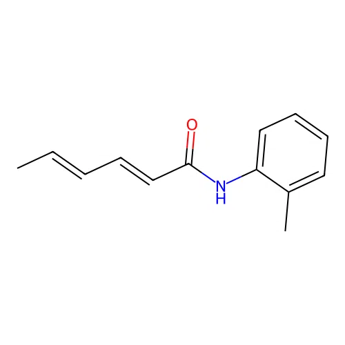 (2E,4E)-N-(2-methylphenyl)hexa-2,4-dienamide structure